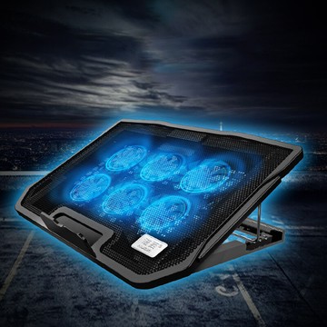 h9 六風扇筆電散熱支架 適用筆電/平板/macbook/筆記型電腦