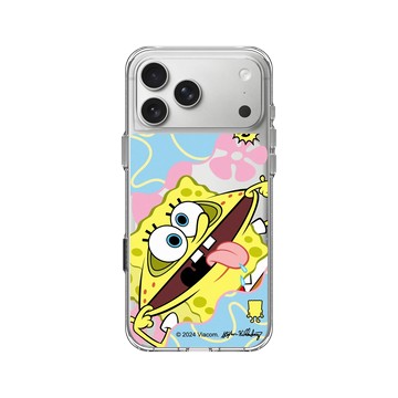iPhone 17 Pro Max Clear Case（相機按鈕） 透明 - 海綿寶寶 SpongeBob - 搞笑海綿
