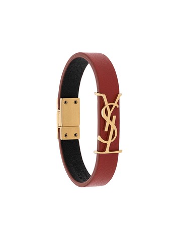 Saint Laurent - Opyum bracelet - women - Leather - XL - Red