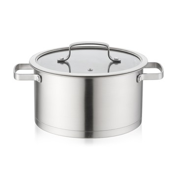 Queensense Day Seven IH電磁爐雙耳湯鍋  1個  20cm  不鏽鋼