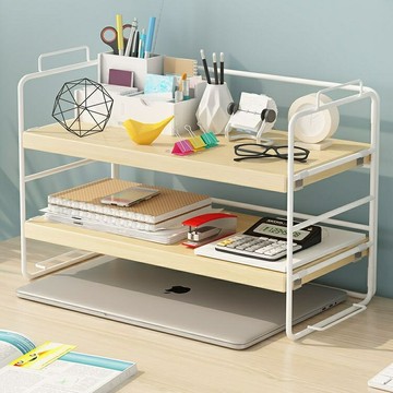 【桌面擴容神器】置物架 收納架 書架 桌面收納 辦公收納 學生書桌 多層鐵藝設計 免安裝 一件代發