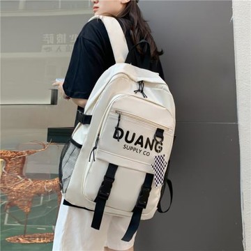 書包女初中生大容量情侶電腦背包高中生大學生韓版休閑潮雙肩包男