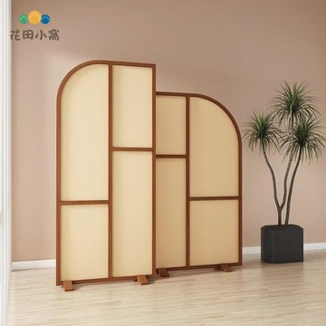 藤編屏風現代簡約藤編組合隔斷新中式客廳臥室大廳移動墻家用玄關[PP0529021]