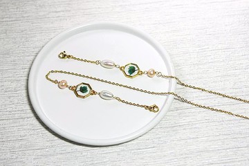 【口罩鍊】時尚口罩鍊 - 珍珠綠款 / 還可當眼鏡鍊 /