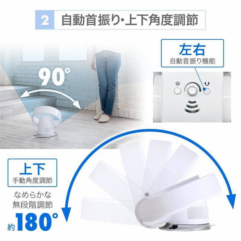 【未使用品】サーキュレーター 扇風機 羽なし 小型 リモコン おしゃれ 羽根なし 未使用品】サーキュレーター 扇風機 羽なし 小型 リモコン