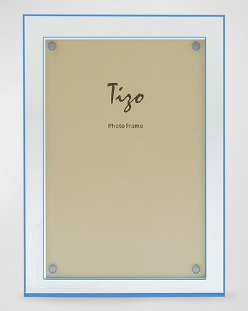 LUCITE DOUBLE BORDER FRAME, 5" x 7"