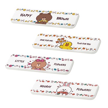 LINE FRIENDS 珪藻土吸水洗漱墊 矽藻土牙刷架 24x8cm