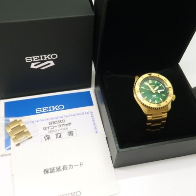 SEIKO セイコー5スポーツ HUF コラボ SBSA164 グリーン文字盤 4R36-12H0 新品同様 美品 箱保 質屋 |  LINEブランドカタログ