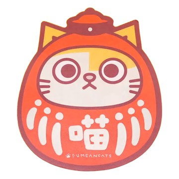 黃阿瑪的後宮生活 滑鼠墊  黃阿瑪達摩  適用於辦公桌與家用書桌  橡膠底部  布面表層  1個