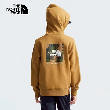 【1/5 快閃價】兒童棕色舒適大尺寸印花連帽外套｜89XW173