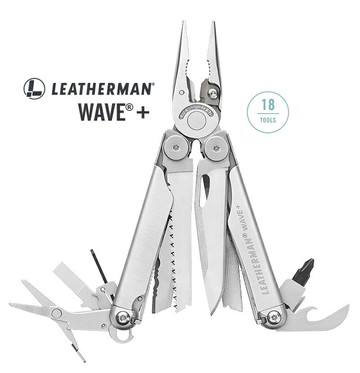 【【蘋果戶外】】Leatherman 832524 WAVE PLUS 多功能工具鉗-可換鉗口刀片 黑尼龍套 公司貨 隨身急救工具/適登山.自行車環島.露營.野外探險