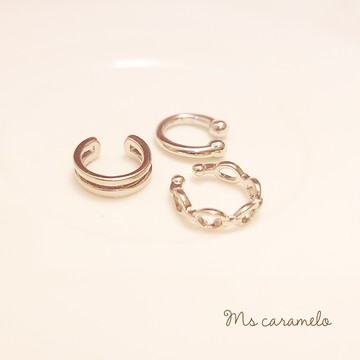 【焦糖小姐 Ms caramelo】耳骨夾 素面耳環