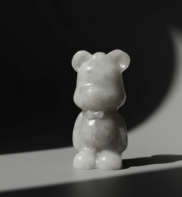 飄烏雞翡翠熊熊 | 天然緬甸玉翡翠A貨 | 送禮