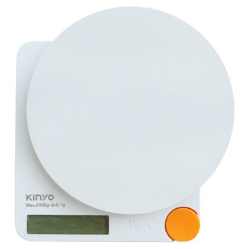 Kinyo 高精準幾何料理秤 160 x 150 x 28mm  DS-019  3kg  白色