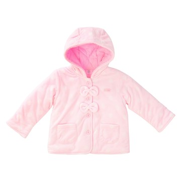vivibaby 蝴蝶結點點外套  80cm  粉色