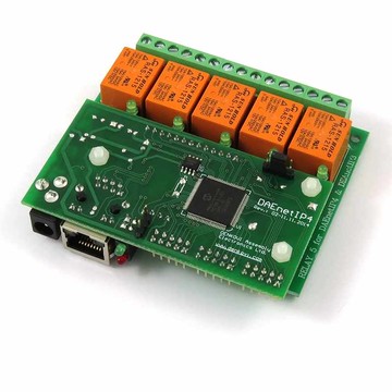 Denkovi Web控制 I/O ADC 5繼電器輸出板：IP，MAC，PING，Java，LABVIEW，實時時鐘，24VDC [2美國直購]