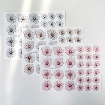 Mono 150g 花卉紙 (anns note) 復古拼貼