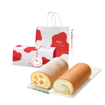 【亞尼克菓子工房】生乳捲兩件組-18cm新鮮芒果生乳捲+18cm原味生乳捲(5個工作日出貨)