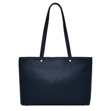 【FOSSIL】Jessie 真皮托特包-藍色 ZB11105545