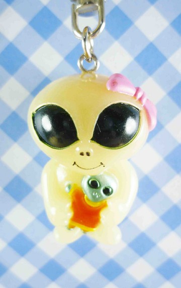 【震撼精品百貨】手機吊飾/鎖圈-外星人手機吊飾-夜光地球 震撼日式精品百貨