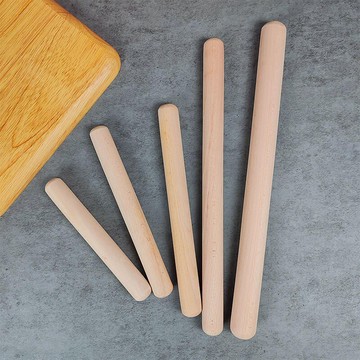 【新店熱銷】皮烘焙工具實木木質麵館大小號擀麵棒壓面棍