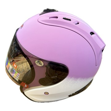 ZHAOQING NANYUE 全罩式安全帽 含一層護目鏡 R3A6  紫白色  S