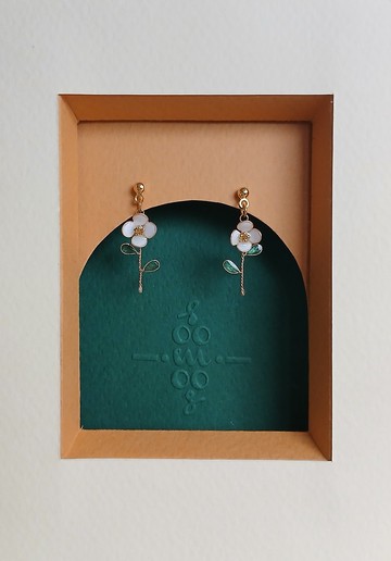 可愛小花耳環(文語)