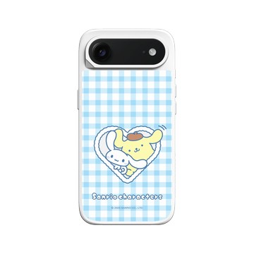 iPhone Air SolidX 白 - 三麗鷗-布丁狗＆大耳狗綜合圖 Mix Characters - 派對系列-派對格紋