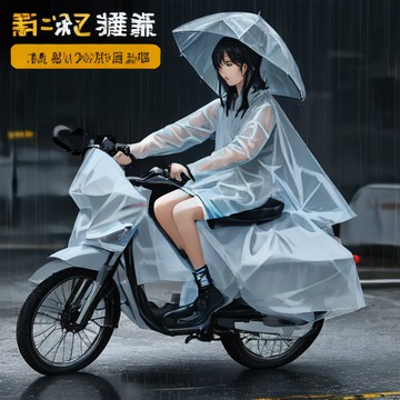 不懼風雨🚩 雨衣女電動車新款透明雨披加大全身長款防暴雨摩託電瓶車加厚專用
