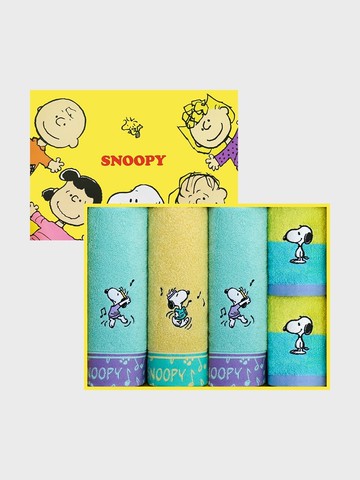 Snoopy Hand Towel and Wash Towel Set