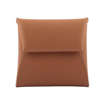 HERMES Bastia Epsom皮 方形釦式零錢包(金棕色)