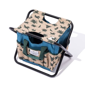 日本限定-多功能收納折疊椅 (共2色) 棕櫚米褐