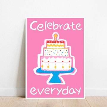 藝術印刷品/蛋糕/插畫海報A4 A3 A2