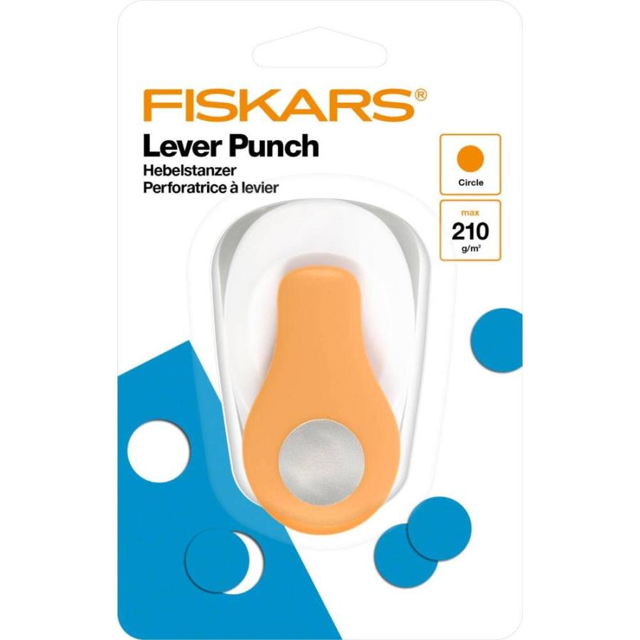 Fiskars Lever Punch, us size s, Orange White