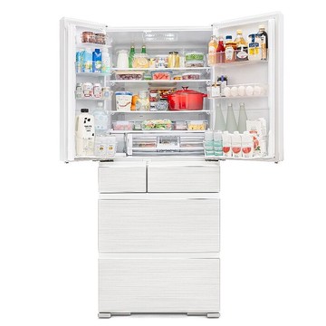 日立家電610公升六門變頻RTSF62WJ月光白WH冰箱RTSF62WJHWH(含標準安裝)