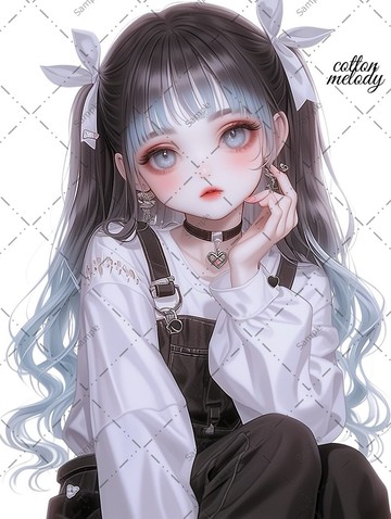 original sticker no.1233 人物貼紙 原創貼紙 人物貼紙 女孩貼紙 原創人物貼紙