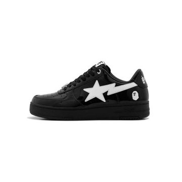 A Bathing Ape BAPE STA #2 M2 漆皮 流星鞋 黑色 休閒鞋 男鞋 1M30191302-BK