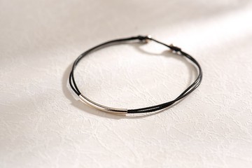 \| Charlene 瑩絲手繩 |/ - 純銀。純銀鍍金。手環。銀牌