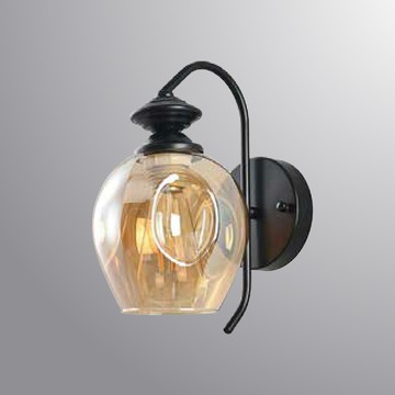 琥珀色電鍍玻璃造型壁燈36-61983