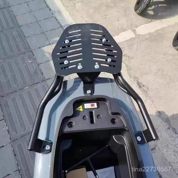 特惠 電動車通用一體改裝後尾架可調節加厚尾箱支架電動車後貨架後椅架