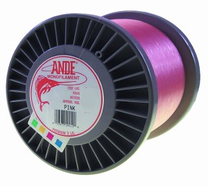 Ande Premium Monofilament Line with 11kg Test Pink 11kg Spool 4000-Yard