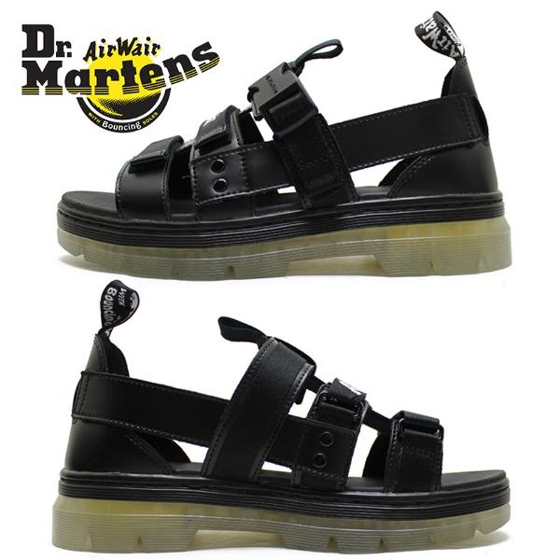 Dr.Martens ドクターマーチン27298001 Pearson Sandal ICED（アイスド）アウトソール ブラック メンズ レディース  | LINEショッピング