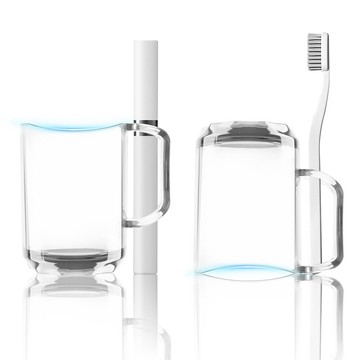 簡約情侶漱口杯家用漱口杯牙刷架套裝衛生間牙刷杯兒童洗漱刷牙杯