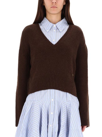 ganni v-neck sweater