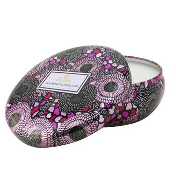 Voluspa Voluspa 3個燈芯裝飾錫芳香蠟燭 - Japanese Plum Bloom 340g/12oz-蠟燭
