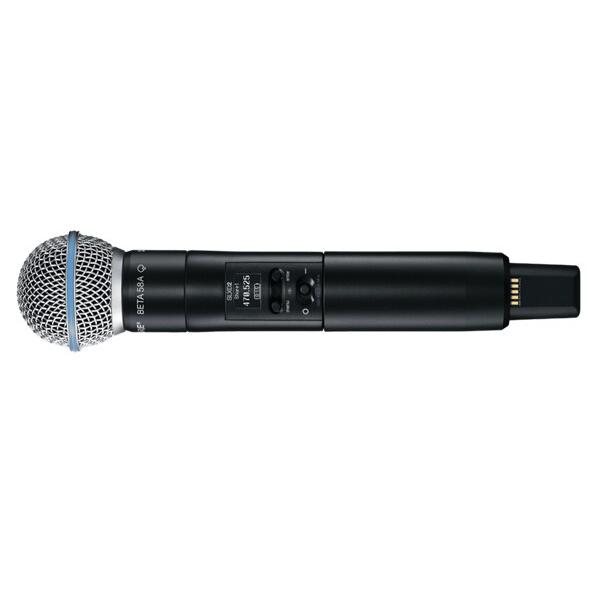 SHURE（シュア） ワイヤレス用ハンドヘルドマイク SLXD2 B58-JB、ハンドヘルド型送信機