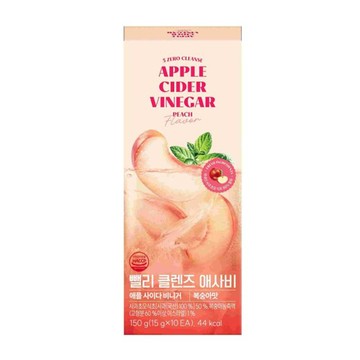 BBELLY Cleanse Apple Cider Vinegar #Peach 15g*10 Sticks