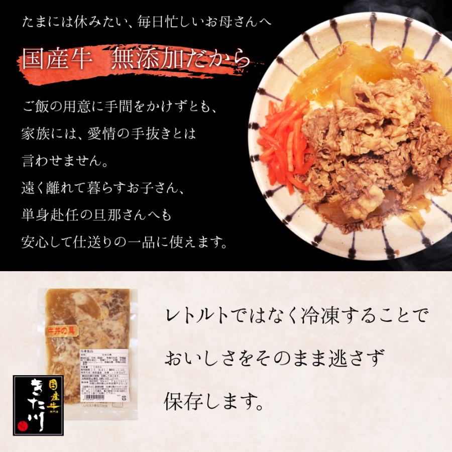 牛丼 冷凍 国産 電子レンジ 対応 牛 無添加 話題の 極うま 牛丼の具 送料無料 140g 6食セット ギフト にも最適 冷凍食品 高級 レトルト 牛どん 湯せん