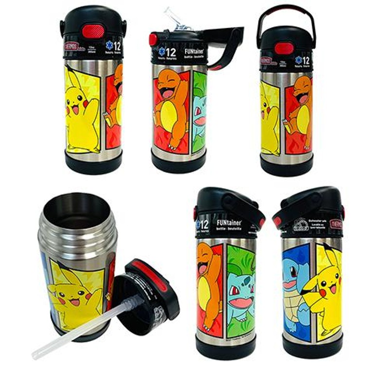 ピカチュウ♡サーモスストローマグ♡替えストロー二本セット  THERMOS