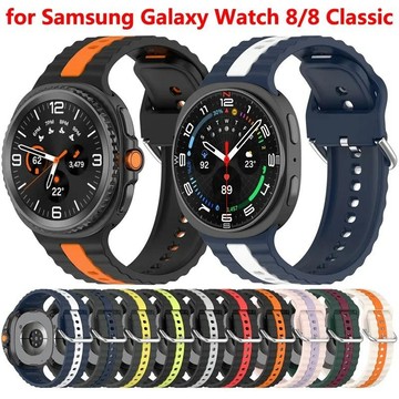 SAMSUNG 適用於三星 Galaxy Watch 8 40 毫米 44 毫米 8 經典 46 毫米快速透氣腕帶配件的